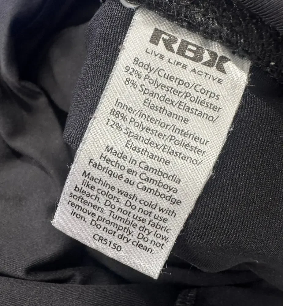 RBX Performance Womens Medium Black  Skort with Shorts Under
